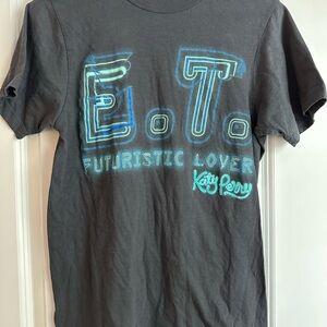 Katy Perry E.T. Futuristic Lover Graphic Tee with Blue/Teal Print